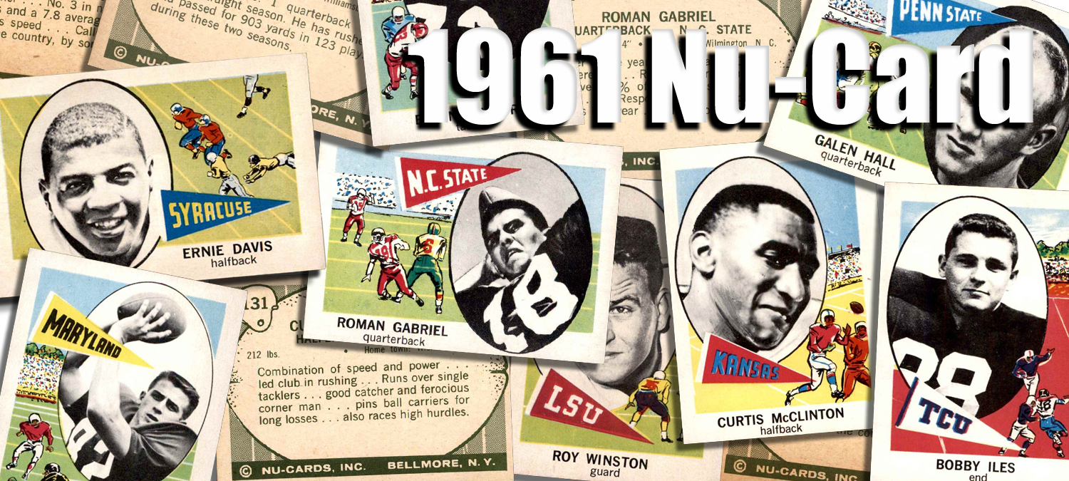 1961 Nu-Card Football Cards 